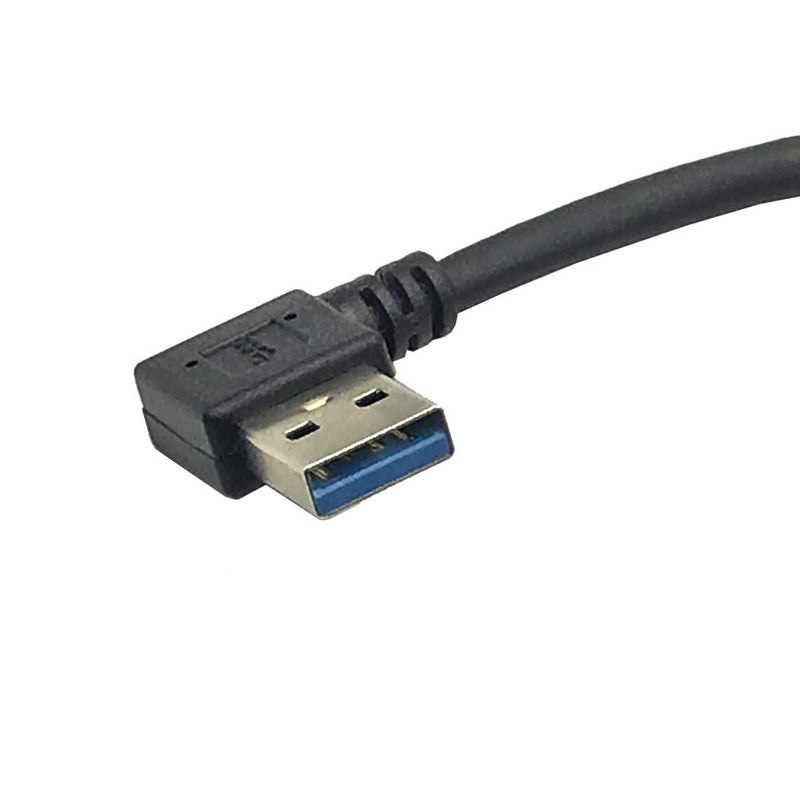 Seadream 2Pack SuperSpeed USB 3.0 Left Angle Male to Female Extension Cable-Left Angle - Image 5